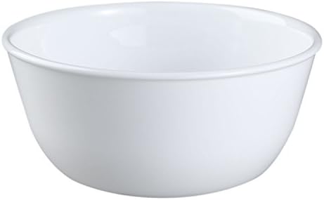 Corelle Livingware 1032595 28 Onsluk Süper Çorba / Tahıl Kasesi, Kış Don Beyazı-6'lı Set