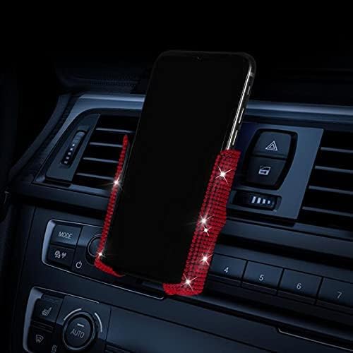 GuoranGG Bling Araç Telefonu Tutucu, Araba Hava Firar Cep Telefonu Dağı, evrensel 360°Ayarlanabilir Kristal Oto Araba Standı