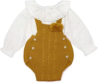 Boho Bebek Giysileri-Lüks Örme Bebek Kıyafeti Romper ve Gömlek. Yeni Doğan Bebek için mükemmel, İlk Doğum Günü Kıyafeti Kız /