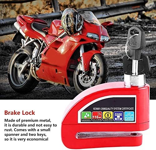Alarm Disk Fren Kilidi, Profesyonel FS8305 Motosiklet Scooter Bisiklet Anti-Hırsızlık Disk Fren Kilidi Kullanımı kolay Güvenlik