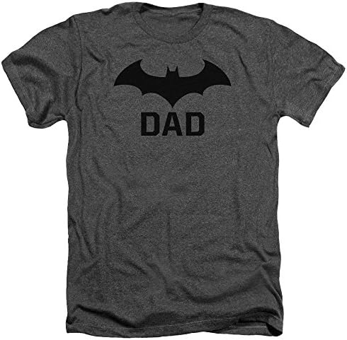 Batman DC Comics Yarasa Baba Logo Yetişkin Heather T-Shirt Tee