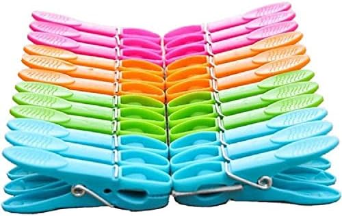 24 pcs Çeşitli Renk Büyük Plastik Clothespins Rüzgar Geçirmez Askı Elbise Peg Klip Pins Kurutma Hattı Kazıklar, hava-Kurutma