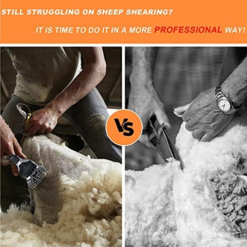 Koyun Makası için 9 Diş Düz Yedek Bıçaklar, Koyun Alpaka Keçileri için Profesyonel Paslanmaz Çelik Koyun Kesme Makası Bıçakları