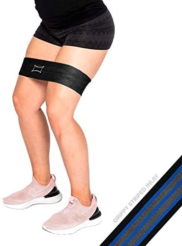Egzersiz için Sling Shot Kavrama Kalça Çemberi Kumaş Direnç Bandı-İç Lastik Şeritlerle Alt Vücut Aktivasyonu (Seviye 2 Gerginlik)