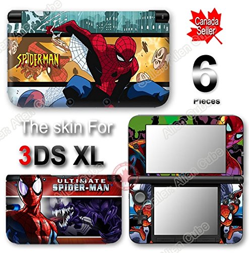 Örümcek adam CİLT VİNİL STİCKER çıkartma KAPAK için Orijinal Nintendo 3DS XL
