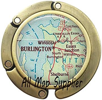 Büyüleyici Çanta Kancası, Burlington harita Çanta Kancası, Burlington harita Çanta Kancası, Burlington Vermont harita Çanta Kancası,