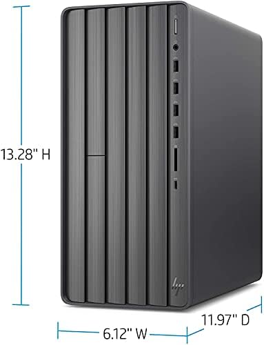 2021 HP Envy TE01 Masaüstü Bilgisayar, 10. Nesil Intel i7-10700 8 Çekirdekli İşlemci, 32GB DDR4 RAM, 1TB PCIe SSD, WiFi, HDMI,