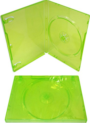 (10) Boş Standart Yarı Saydam Yeşil Yedek Oyun Kılıfları - XBox 360 ile Uyumlu - VGBR14XBOX
