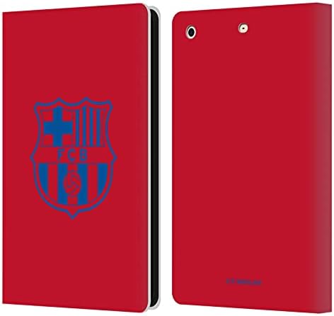 Kafa Kılıf Tasarımları Resmi Lisanslı FC Barcelona Siyah Mermer Crest Desenler Deri Kitap Cüzdan Kılıf Kapak Apple iPad Mini