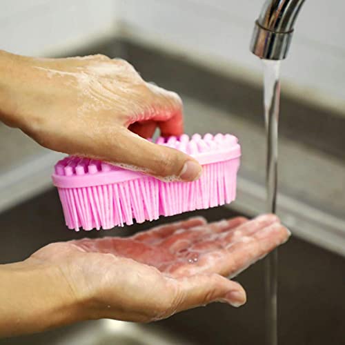 Banyo Fırçası, Zaman kazandıran ve Emek Tasarrufu Sağlayan Duş Fırçası, Bulaşık için Mutfak için Banyo için 1 X Fırça(Mor)
