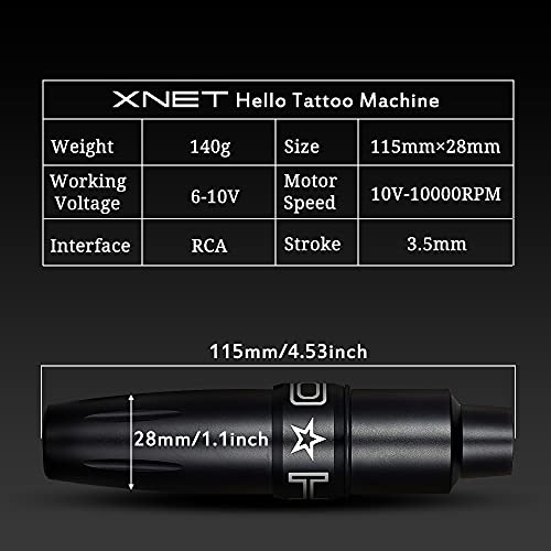 Xnet Rotary Dövme Kalem Makinesi - CNC Oyma Alüminyum Alaşım Dövme Makinesi Kaynağı ile Japonya Motor RCA Konnektör Dövme Klip