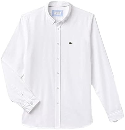 Lacoste erkek Uzun Kollu Düzenli Fit Oxford Gömlek