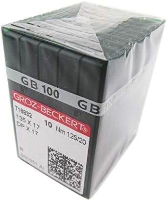 CKPSMS Şeffaf Plastik Kutuda GROZ - BECKERT İğnesi-Endüstriyel Yürüyüş Ayak Makinesi İğneleri için 100 Groz-Beckert 135X17 DPX17