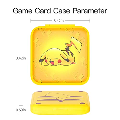 Dainslef 12 in 1 Oyun Kartı Durumda Nintendo Anahtarı Pokemon Pikachu Kuyruk Nintendo Anahtarı Oyun Depolama Anahtarı Oyun kartı