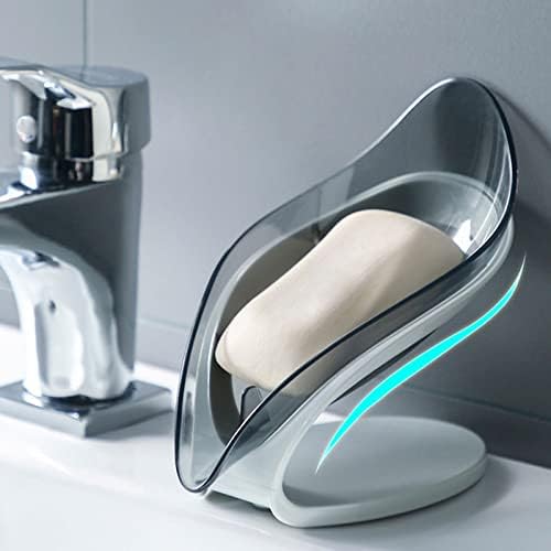 Cffdoı ışık Luxurycreativeself-drenaj Plastik Vantuz Sabunluk, Mutfak Tuvalet Banyo için Plastik Sabun Konteyner için Uygun。(189