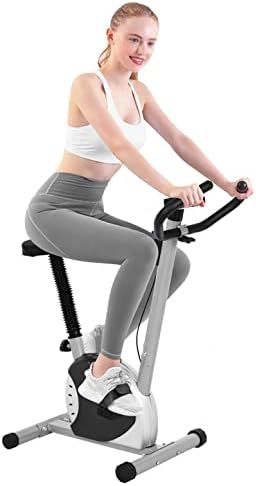 PUTEARDAT dik egzersiz bisikleti-LCD Monitörlü ev için sessiz egzersiz bisikleti zemin bisikleti, Yetişkinler/yaşlılar için kapalı