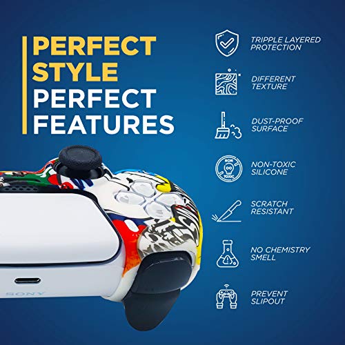 PS5 Silikon Jel Kavrama Denetleyici Kapağı Cilt Koruyucu (ps5 Marka) Sony Playstation 5 için Uyumlu, Playstation 5 Aksesuarları