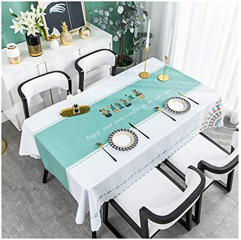 Masa Örtüsü Masa Örtüsü, Dikdörtgen yemek Masası Örtüsü Masa Örtüleri PVC Kolay Temizlenebilir Yağ Geçirmez Mutfak Dekorasyonu