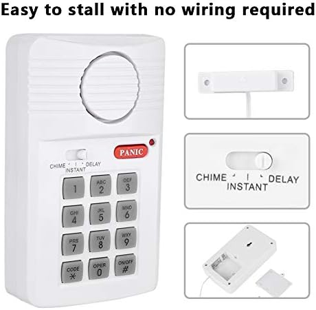 Dayanıklı Ev Alarm Sistemi, 3 Ayarları Ev Güvenlik Tuş Takımı, Kapılar için, Tutuyor Ev Ofis