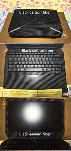 Özel Laptop Siyah Karbon Fiber Vinil Cilt Sticker Kapak Guard ıçin MSI GE66 15.6