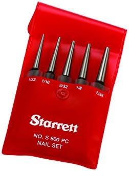 Starrett S800PC Kare Başlı Tırnak Seti, 5 Parçalı