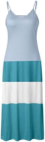 Kadın Maxi Elbise, Rahat Bölünmüş Batik Çizgili Plaj Bölünmüş Düzensiz Hem Elbise Çiçek Baskı Tankı Uzun Maxi Elbise