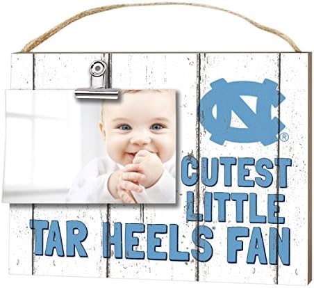 KH Spor Fan 10 x 8 Kuzey Carolina (Chapel Hill) Katran Topuklu Klip Yıpranmış Bebek Logosu Kolaj Fotoğraf Çerçevesi, Beyaz