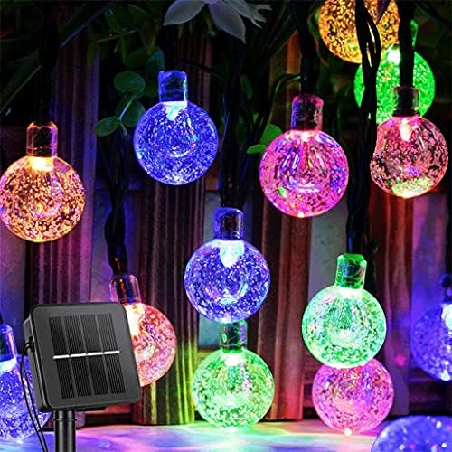 DJASM ışıkları açık 60 Led kristal küre ışıkları ile 8 modları su geçirmez Powered veranda ışık bahçe parti dekor için (Renk
