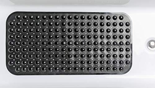 TİKE akıllı Büyük Kaymaz Küvet ve Duş Matı 31”x16 (Sadece Pürüzsüz/Dokulu Olmayan Küvetler) Güvenli, Temiz, Makinede Yıkanabilir,