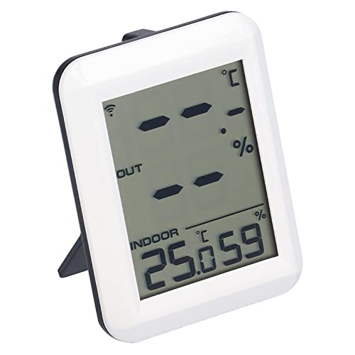 YİUS Dijital Higrometre Termometre Kablosuz Nem Sıcaklık Ölçer Monitör için Kapalı Açık