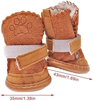 Köpek Çizmeleri Su Geçirmez-Kış Köpek Ayakkabı Paw Koruyucu Kaymaz Köpek Ayakkabı Sıcak Yağmur Kar Köpek Çizmeleri Pet Sneakers