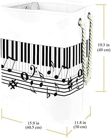 Çamaşır sepeti Müzik Piyano çamaşır Sepeti Depolama Sepeti Kreş Odası Oyun Odası saklama kabı saklama kutusu 19x11. 8x16in