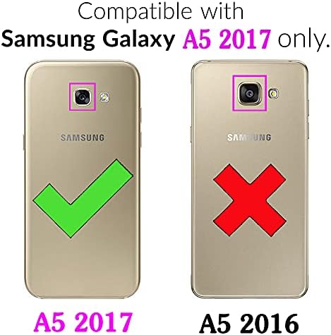 Asuwish ıle Uyumlu Samsung Galaxy A5 2017 Kılıf Ve Temperli Cam Ekran Koruyucu Cep Aksesuarları Ince Yumuşak TPU Kauçuk Telefon