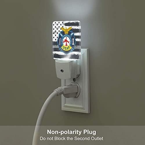 ABD hava kuvvetleri yangın koruma gece ışık lambası Plug-in gece lambaları yatak odası banyo mutfak koridor için