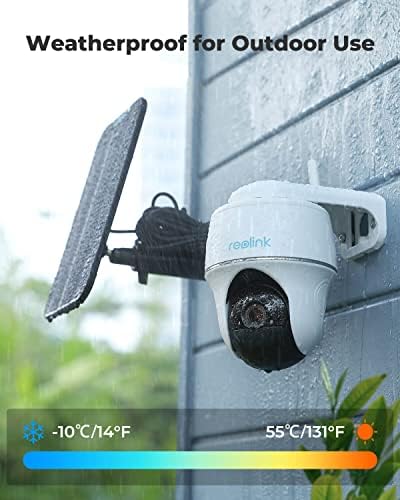Güvenlik Kamerası Kablosuz Açık, Güneş Enerjili WiFi Sistemi, Pan Tilt, 2 K Gece Görüş, 2 Yönlü Konuşma, Alexa ile çalışır/ Google