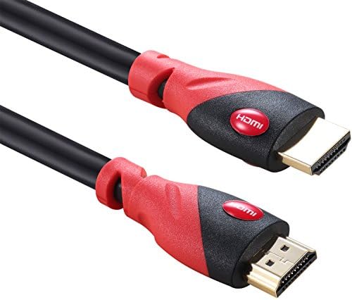 A-TECH 5ft Ultra Yüksek Hızlı hdmı kablosu kırmızı Destek Ethernet, ARC, 3D, 4K, 1080p ve CL3 fonksiyonu ile 24k altın kaplama
