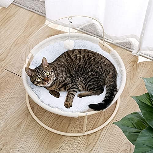 M I Bir Kedi Hamak, Pet Yatak Ayrılabilir Pet Yatak ile Sarkan Topu, 2 in 1 Beşik ve Hamak Kedi Mobilya