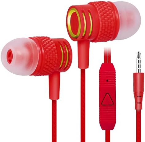 UrbanX R2, Samsung Galaxy Tab A 10.1 () için Mikrofonlu Kablolu Kulak İçi Kulaklıklar, Dolaşmayan Kablo, Gürültü Yalıtımlı