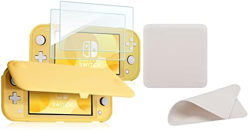 ProCase Nintendo Anahtarı Lite Flip Kapak ile 2 Paketi Temperli Cam Ekran Koruyucular Parlatma Bezi ile Paket