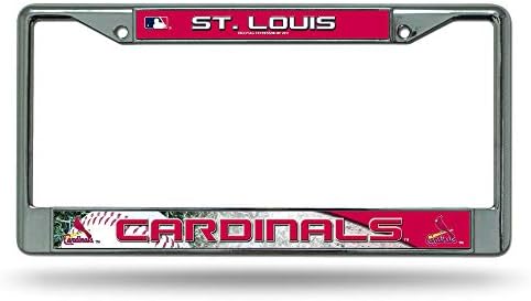 Rıco Industrıes MLB St Louis Cardinals Krom Lisanslı Plaka Çerçevesi Oto Araba Kamyon