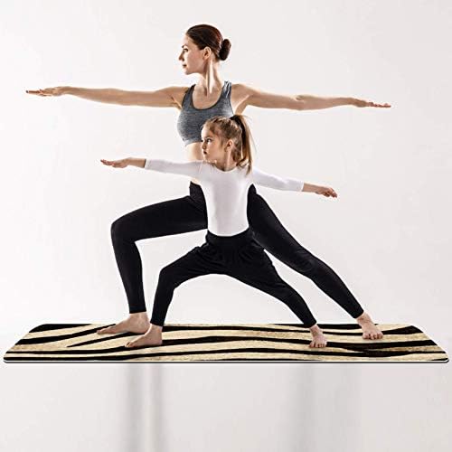Unicey Seksi Kaplan Cilt Desen Yoga Mat Kalın Kaymaz Yoga Paspaslar için Kadın ve Kız egzersiz matı Yumuşak Pilates Paspaslar,