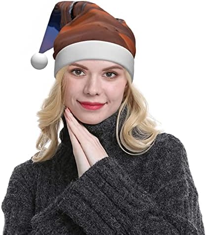 Çöl Kamp Noel Şapka Unisex Kadife Kumaş Noel Şapka İle Peluş Ağız İçin Noel Şenlikli Tatil Parti Malzemeleri