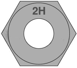 3 -8 Ağır Altıgen Somun / A194 2H Çelik / Düz (Miktar: 20 adet)