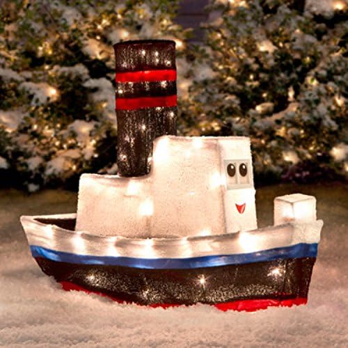 Rudolph uyumsuz oyuncaklar 3D tekne açık ChristmasTinsel dekorasyon Yard Aralık