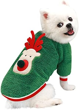 Köpek Kazak Kedi Polar Kazak Noel Köpek Kıyafetler Yelek Noel Hoodie Elk Giyim Rüzgar Geçirmez Rahat Ceket Giyim Ceket