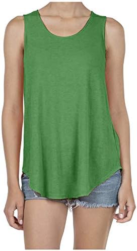 Komik T Shirt kadın moda yaz yumuşak O-boyun kolsuz gevşek T-Shirt Tank bluz üst