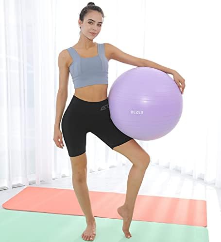 Yoga için Hezeb Egzersiz Topu, 55/65/75 cm Ekstra Kalın, Denge, Stabilite-Fitness, Pilates, Doğum, Terapi, Ofis Top Sandalye-Anti