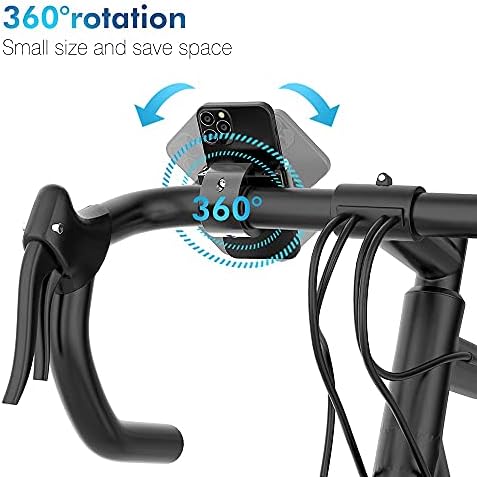 Yeni Bisiklet Telefon Dağı Tutucu, 360° Rotasyon Alüminyum Telefon Standı, Ayarlanabilir Motosiklet Gidonu Cep Telefonu Kelepçesi,