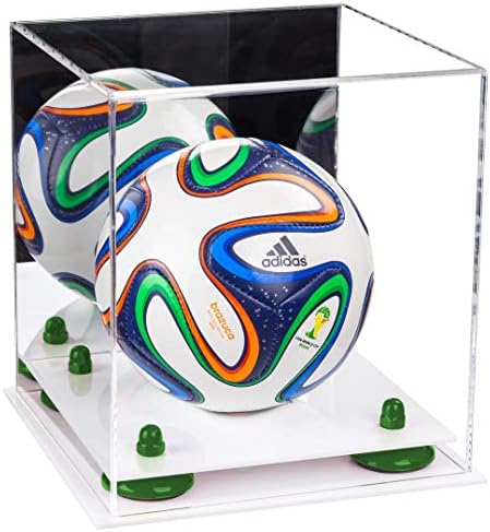 Daha İyi Vitrinler Akrilik Mini Minyatür (Tam Boy değil) Futbol Topu Vitrini