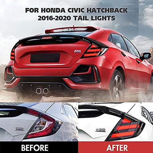 Honda Civic hatchback Type R ıçin WZvısıon -2020 Kuyruk ışıkları Meclisi Ile Sıralı Dönüş Sinyali / Dynaic Animasyon w /